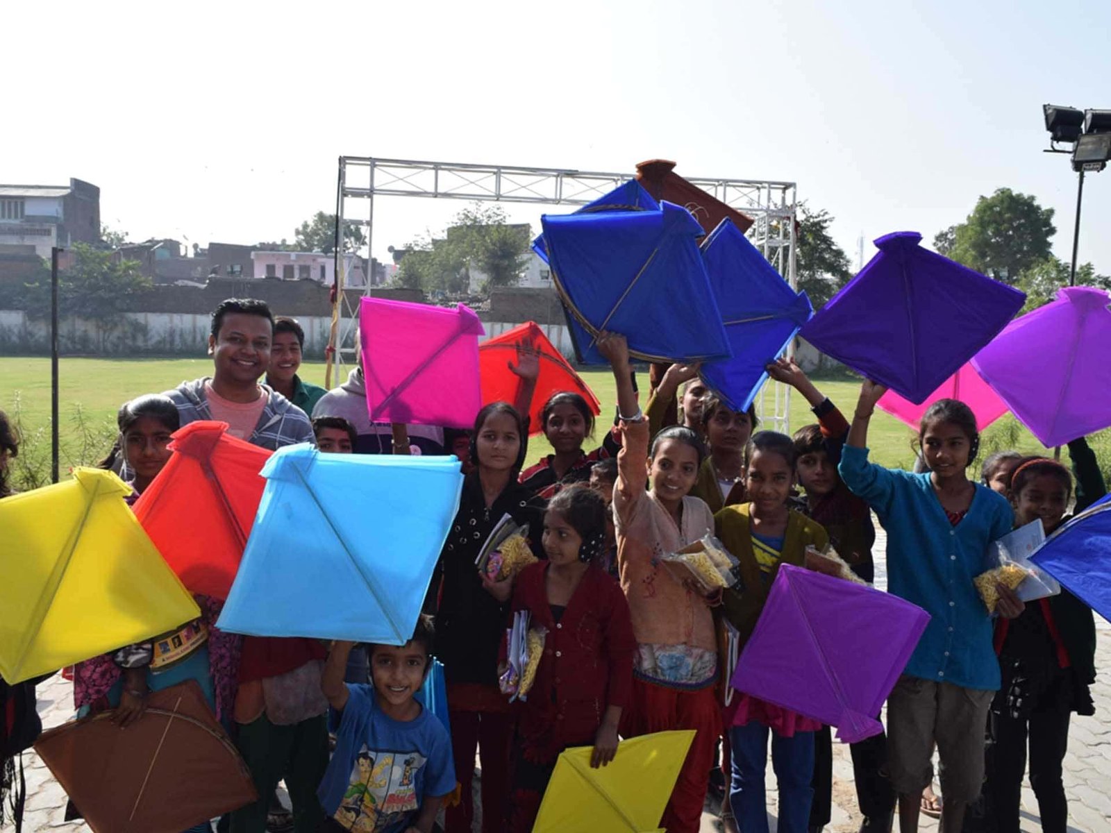 Kites Distribution And Kite Flying Day